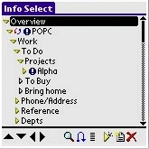 Info Select for the Palm