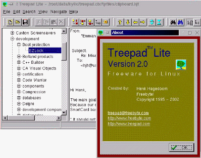  TreePad Lite for Linux