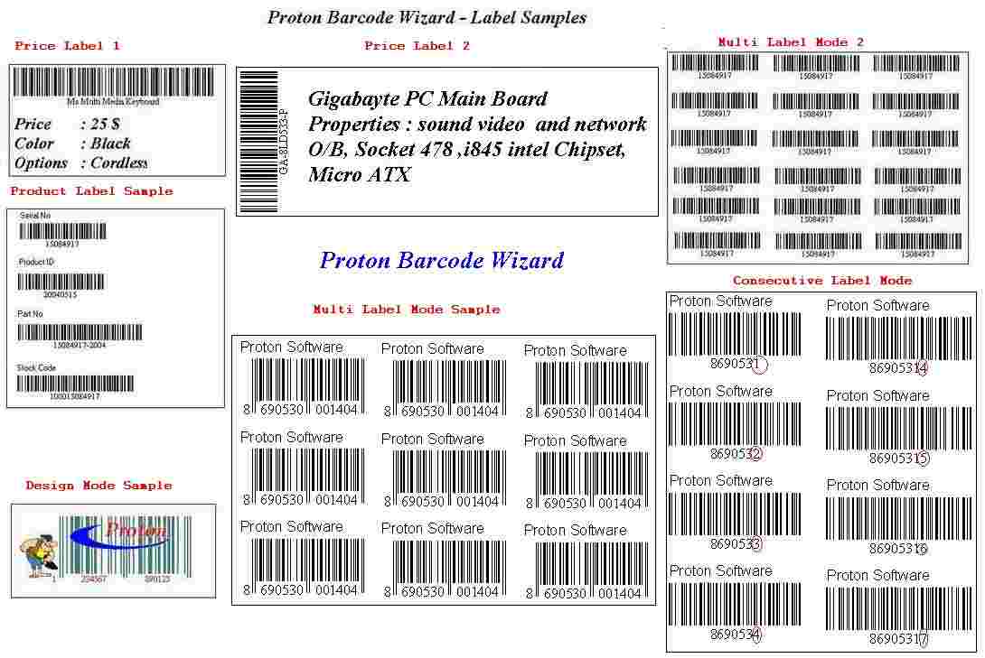 Proton Barcode Wizard