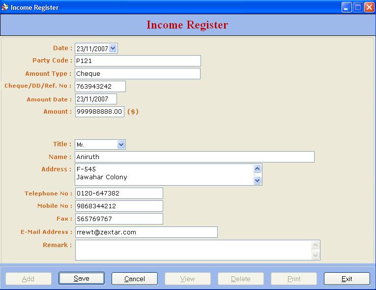 Pabx Billing System and Hotel Management Business Database Management