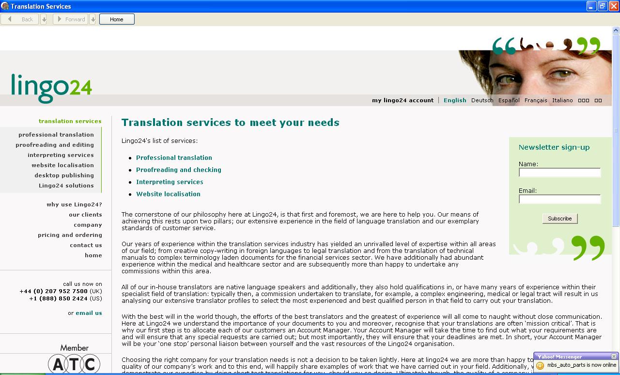 Translation Services