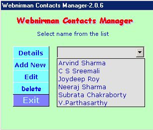 Webnirman Contacts Manager.exe
