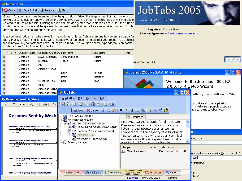 JobTabs 2005