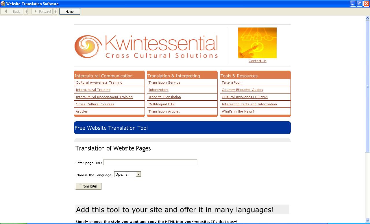 Website Translation Software