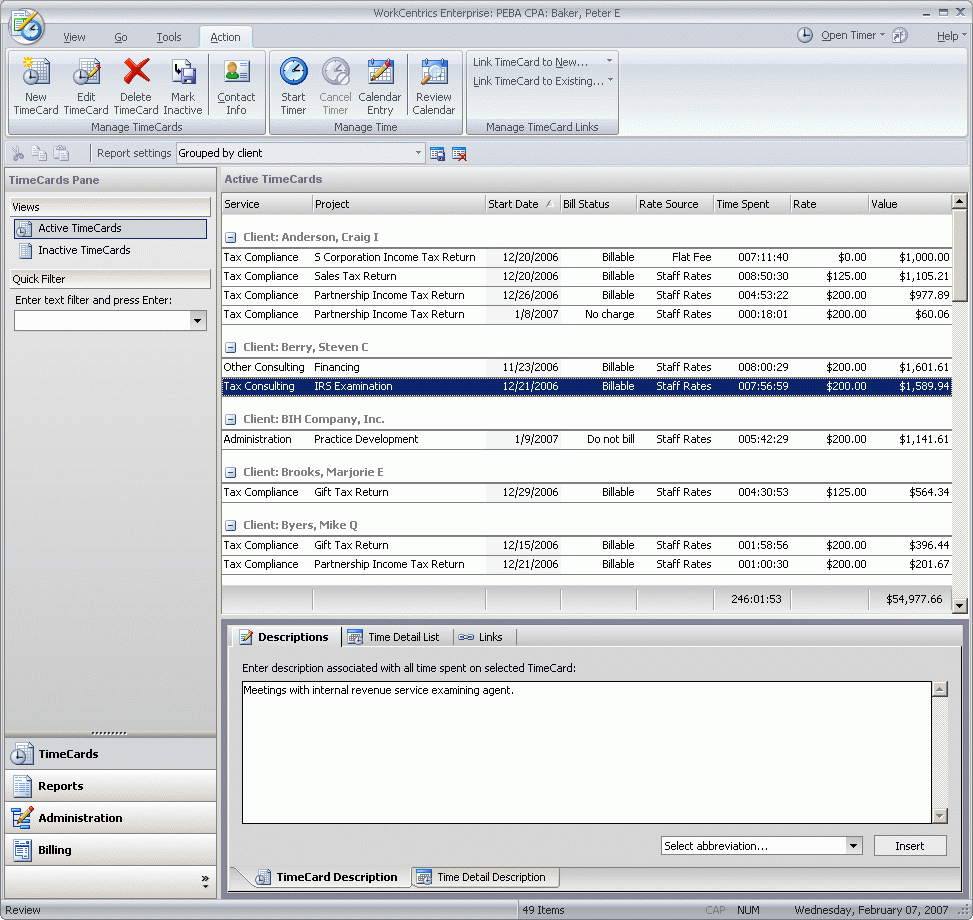 WorkCentrics for Microsoft Office