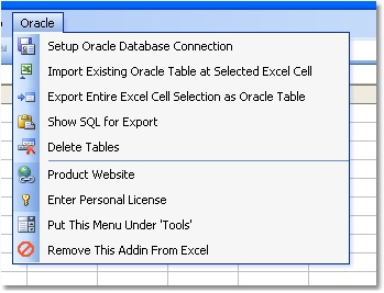 Excel Oracle Import, Export & Convert Software