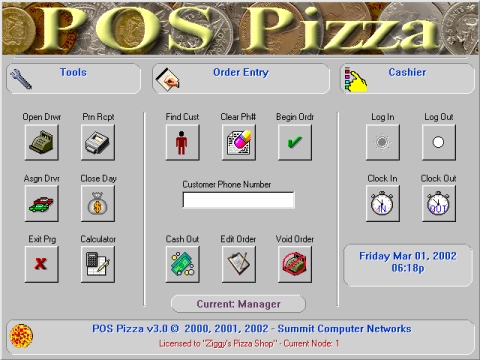 POS Pizza 3.0 by Summit Computer Networks &amp; Consulting- Software Download
