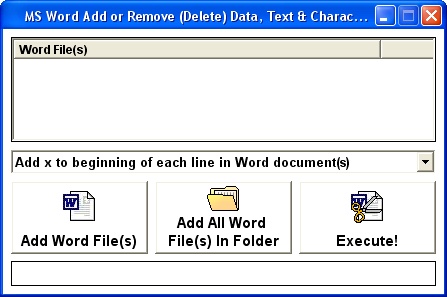 MS Word Add or Remove (Delete) Data, Text & Characters Software