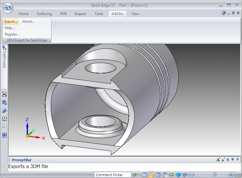 3 dm. Siemens PLM software Solid Edge. Солид. Сложные штампованные деталей в солидейдж. Скриншот Solid Edge.