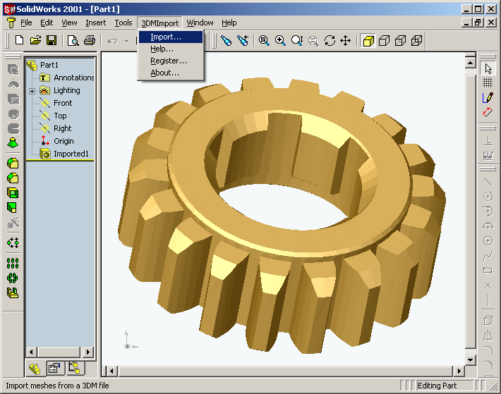 3DM Import for SolidWorks