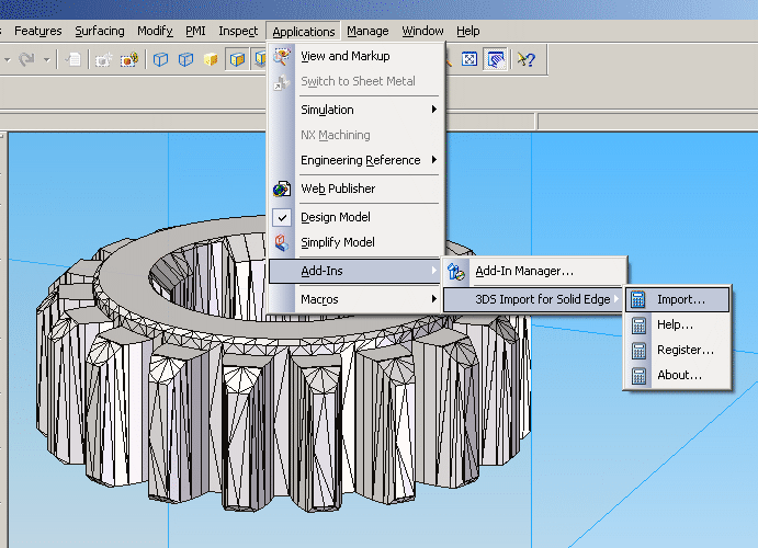 3DS Import for Solid Edge