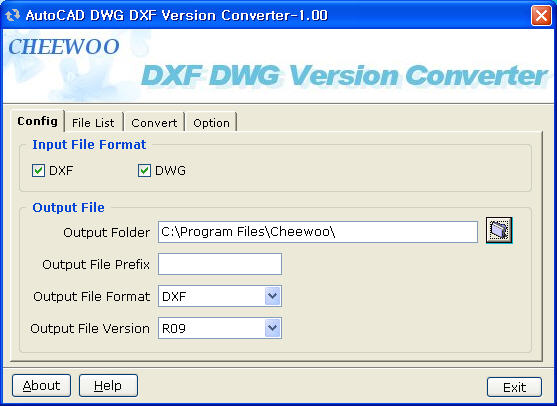 AutoCAD DWG/DXF Version Converter 1.0