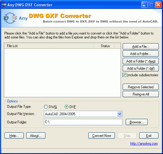DWG to DXF Converter Any