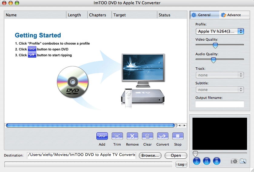 ImTOO DVD to Apple TV Converter