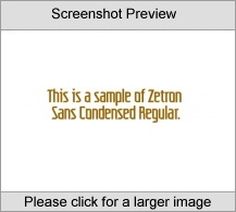 ZetronSansCondensedUT Family PC Software