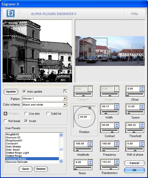 Engraver II for Photoshop