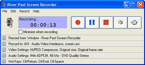 River Past Screen Recorder Pro 7.3