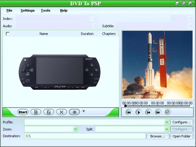 Coast DVD To PSP