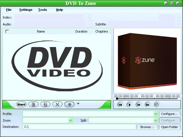 HandzOn DVD To Zune Converter