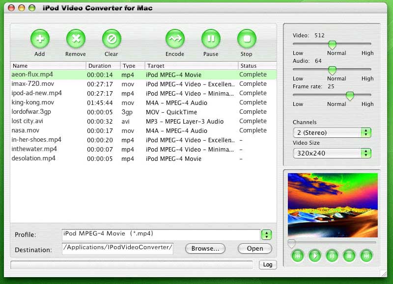 Convert to iPod Video for Mac