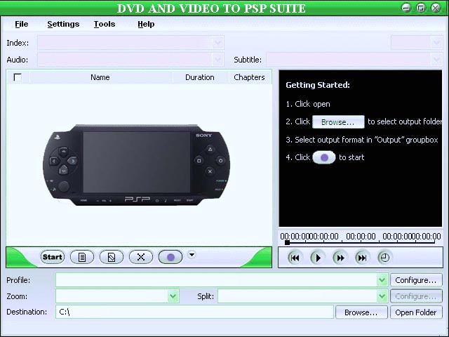 Coast DVD And Video To PSP