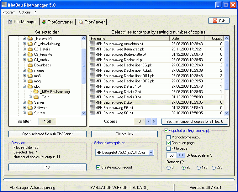 iNetBau PlotManager