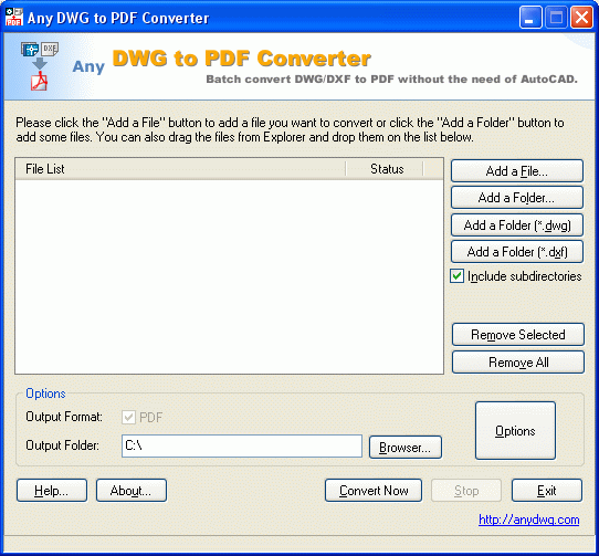 DWG to PDF Converter V5