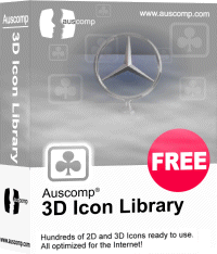 FREE 3D Icon Library 8.0Misc Graphics by Auscomp - Software Free Download