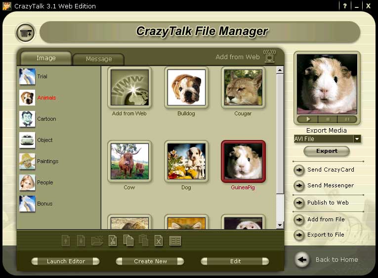 CrazyTalk Home Edition 3.1Misc Graphics by Reallusion Inc. - Software Free Download
