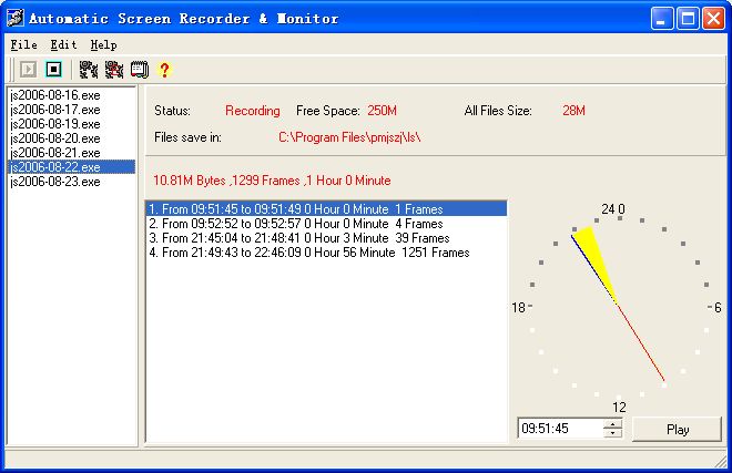 Automatic Screen Recorder & Monitor