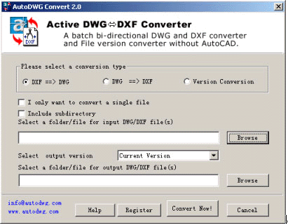DXF to DWG Converter