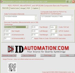 IDAutomation RSS Composite Image Generator
