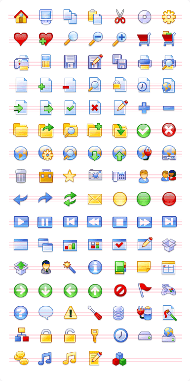XP Pack Stock Icons