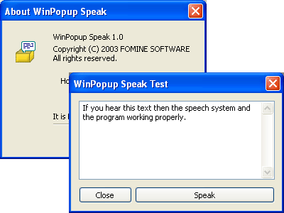 WinPopup Speak