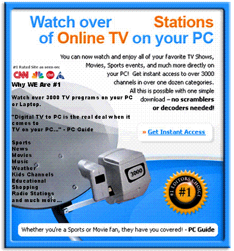 PC TV Instant Access