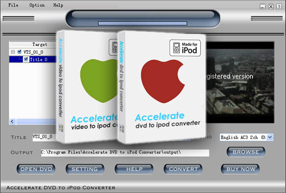 ACCEL DVD + Video to iPod