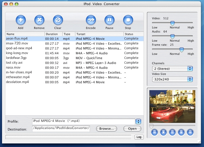 Convert iPod Video 4 Mac