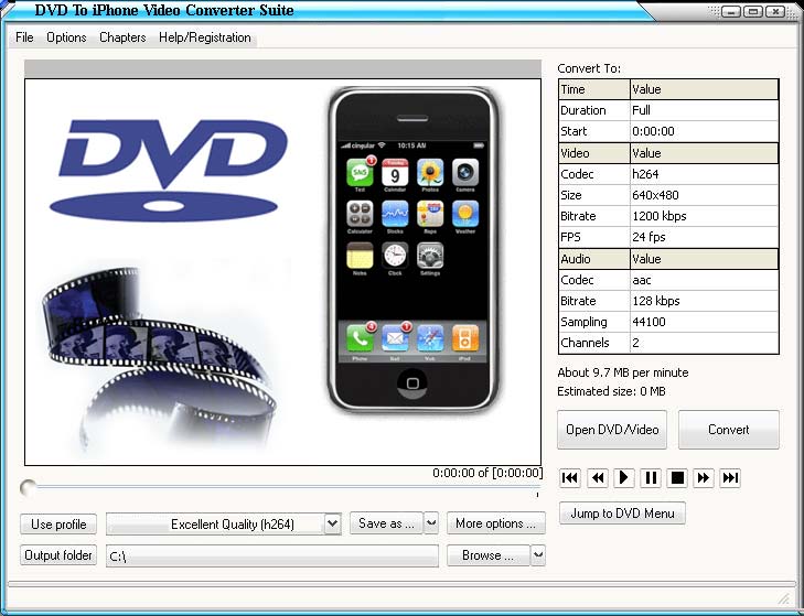 SureShot DVD iPhone Converter Suite