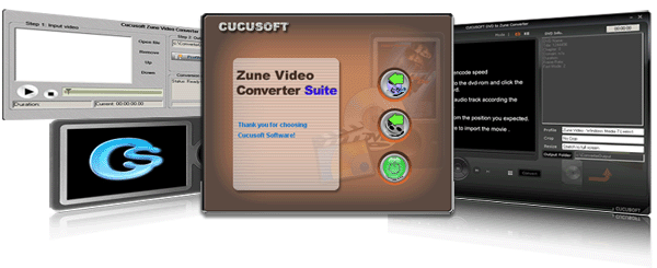 Cucusoft Zune Video Converter + DVD to Zune Suite 3