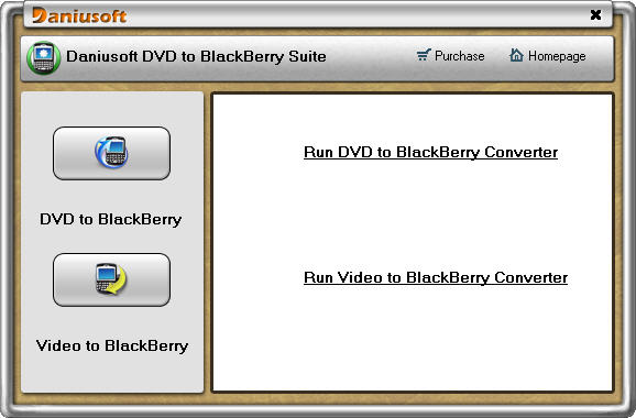 Daniusoft DVD to BlackBerry Suite