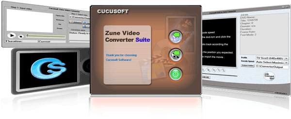 Cucusoft Zune Video Converter + DVD to Zune Suite Pro