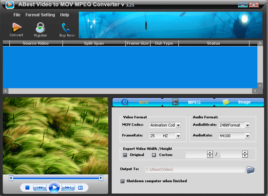 ABest Video to MOV MPEG Converter