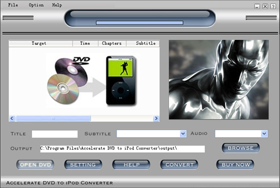 Accelerate DVD to iPod Video Converter