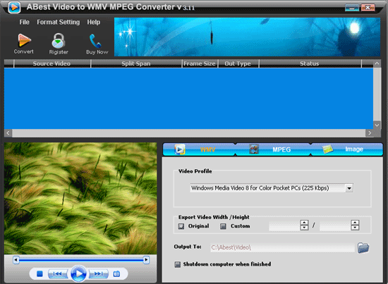 ABest Video to WMV MPEG Converter