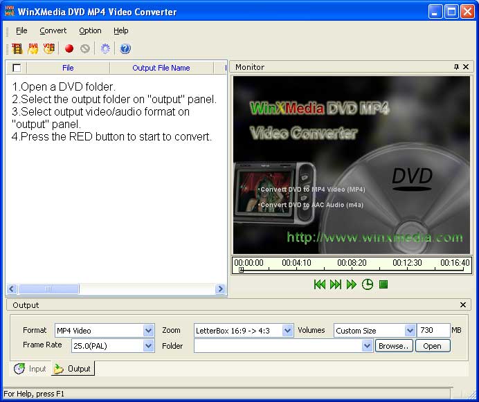 WinXMedia DVD MP4 Video Converter