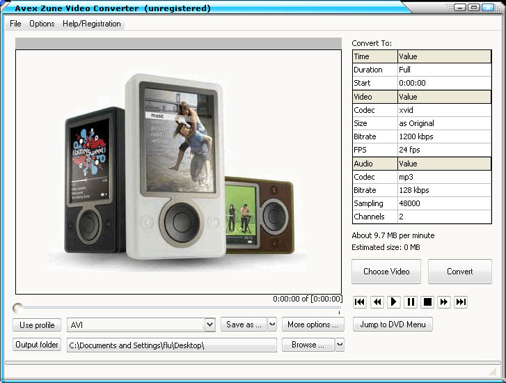 Convert Any Video to Zune