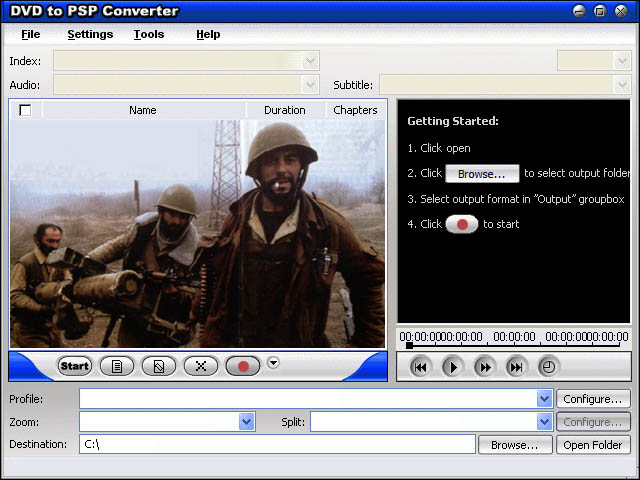 DVD TO PSP FILE FORMAT PRO
