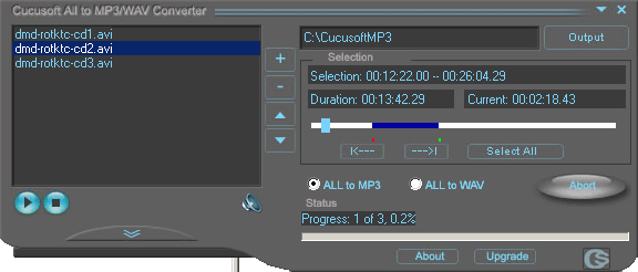 Cucusoft All Formats To MP3