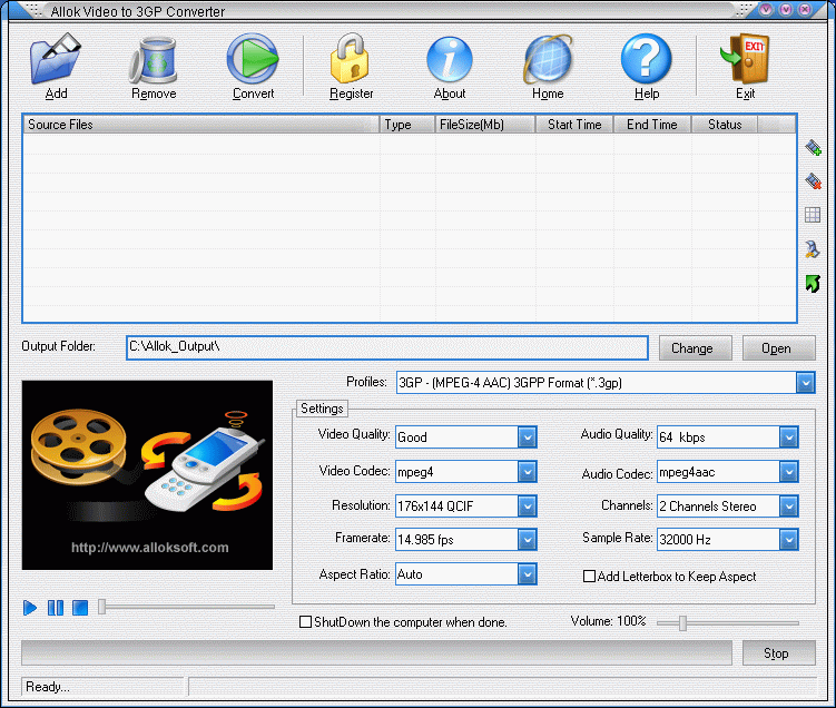 Allok Video 3GP Converter