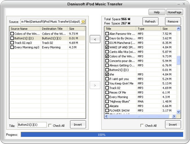 Daniusoft iPod Music Transfer